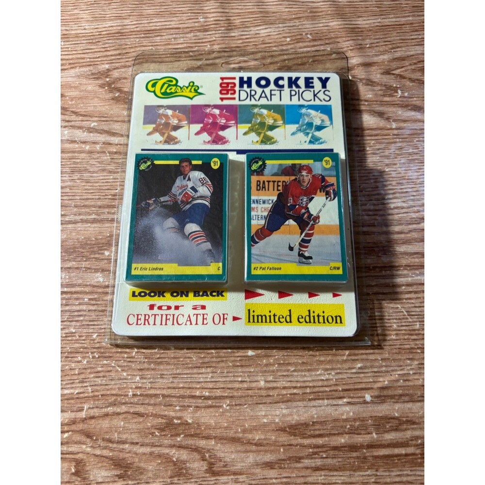 Eric Lindros RC HOF 1991 Classic Hockey Draft Picks Factory Sealed Set